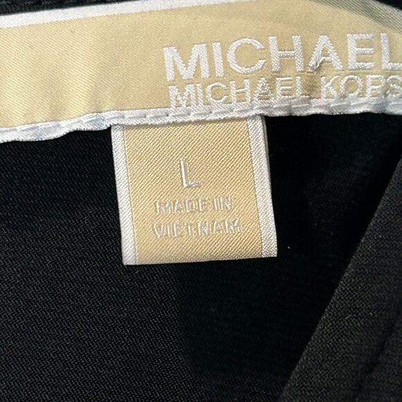 Michael Kors V Neck Flutter Split Sleeve Drawstring Jersey Jumpsuit Women Large - Picture 3 of 11